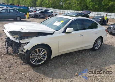 2021 Infiniti Q50 Luxe из США, поврежденный, VIN JN1EV7BP7MM700965